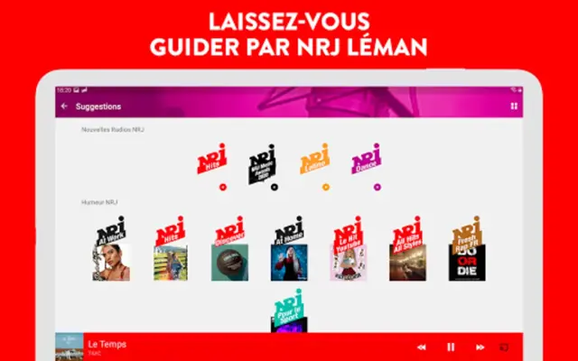 NRJ Léman  Radio, Podcasts, M android App screenshot 0