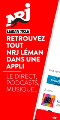 NRJ Léman  Radio, Podcasts, M android App screenshot 15