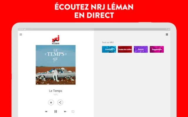 NRJ Léman  Radio, Podcasts, M android App screenshot 5